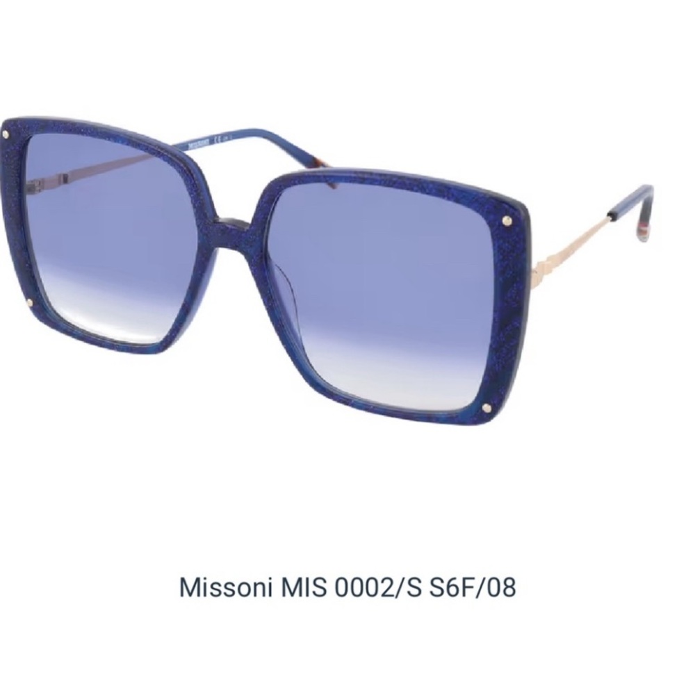 Missoni Blue Square Sunglasses